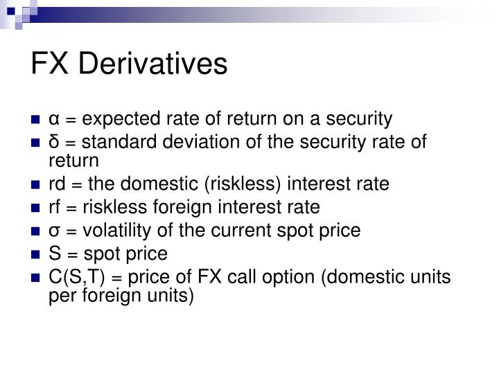 Forex spot derivative