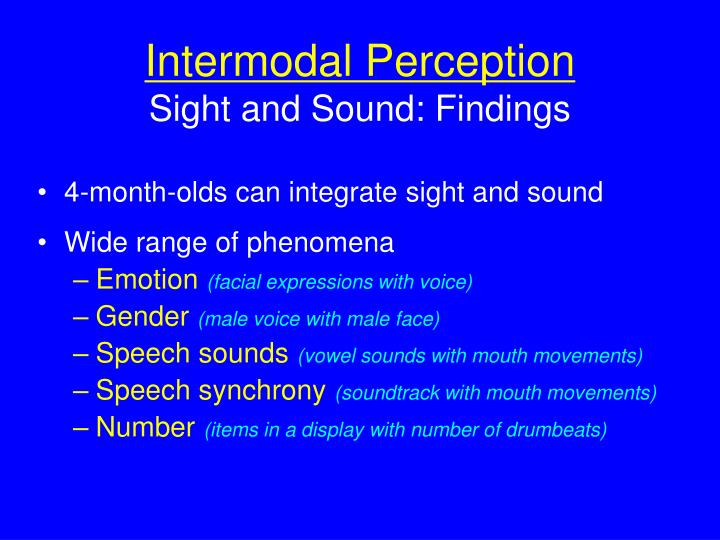 ppt infant cognition powerpoint presentation id 666153 intermodal perception