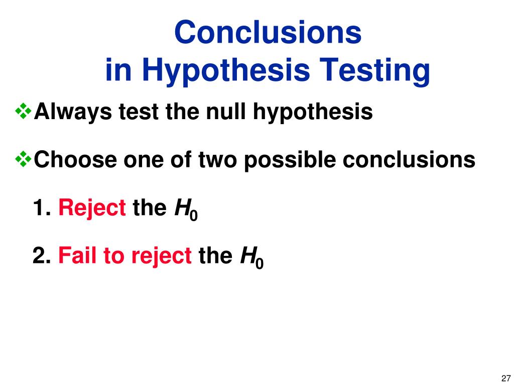 hypothesis testing wrong conclusion
