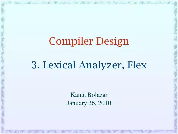 lex compiler online lex compiler online
