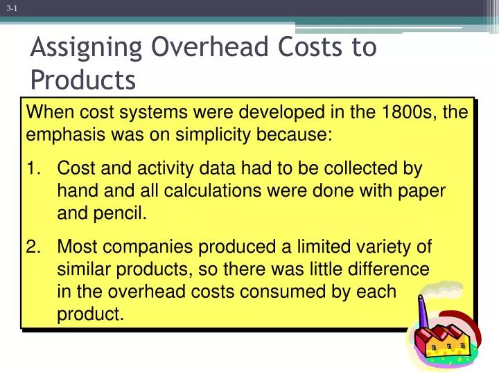 assigning overhead costs to products n.