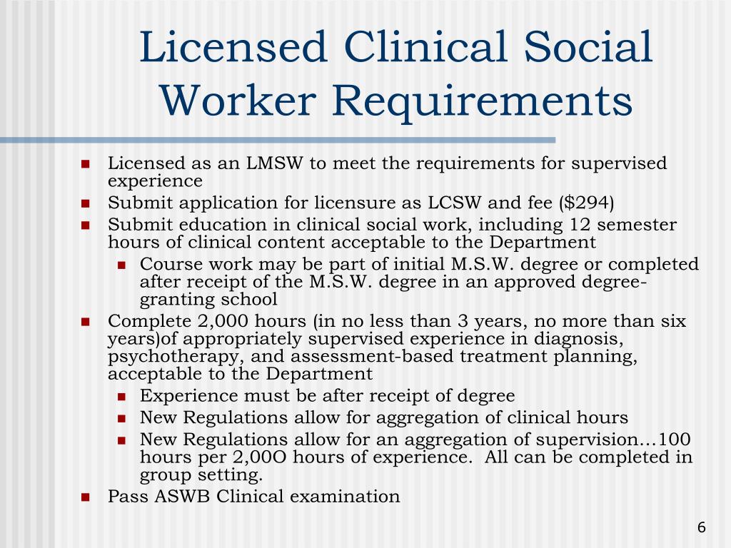 social worker education or license requirements