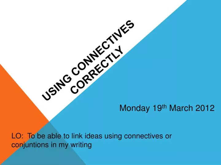 using connectives correctly n.