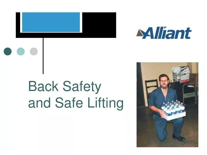 back safety and safe lifting n.