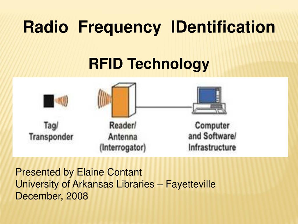 PPT - Radio Frequency IDentification RFID Technology PowerPoint  Presentation - ID:667948