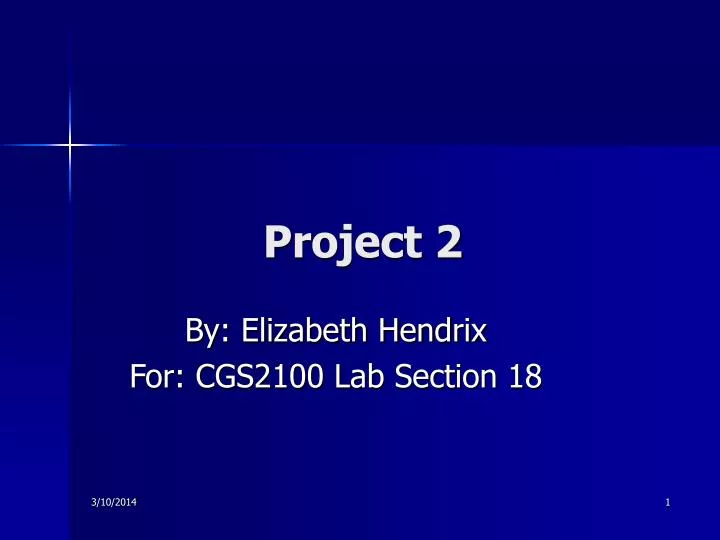 project 2 n.