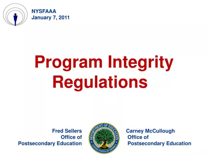 program integrity regulations n.