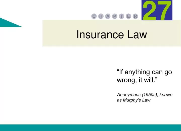 PPT Insurance Law PowerPoint Presentation, free download ID668990