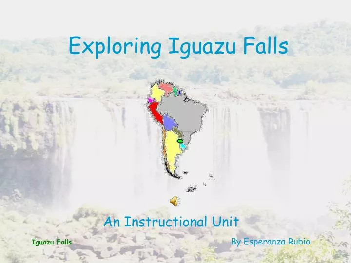 exploring iguazu falls n.