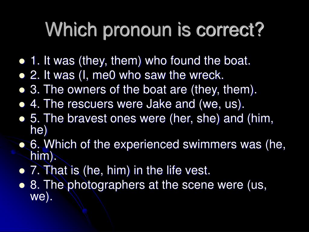 Pronouns After Linking Verbs Worksheet