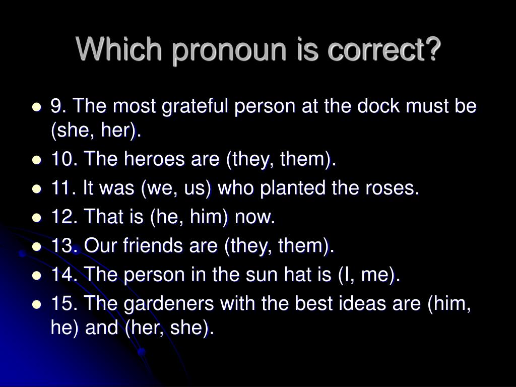 PPT Pronouns After Linking Verbs PowerPoint Presentation Free Download ID 669531
