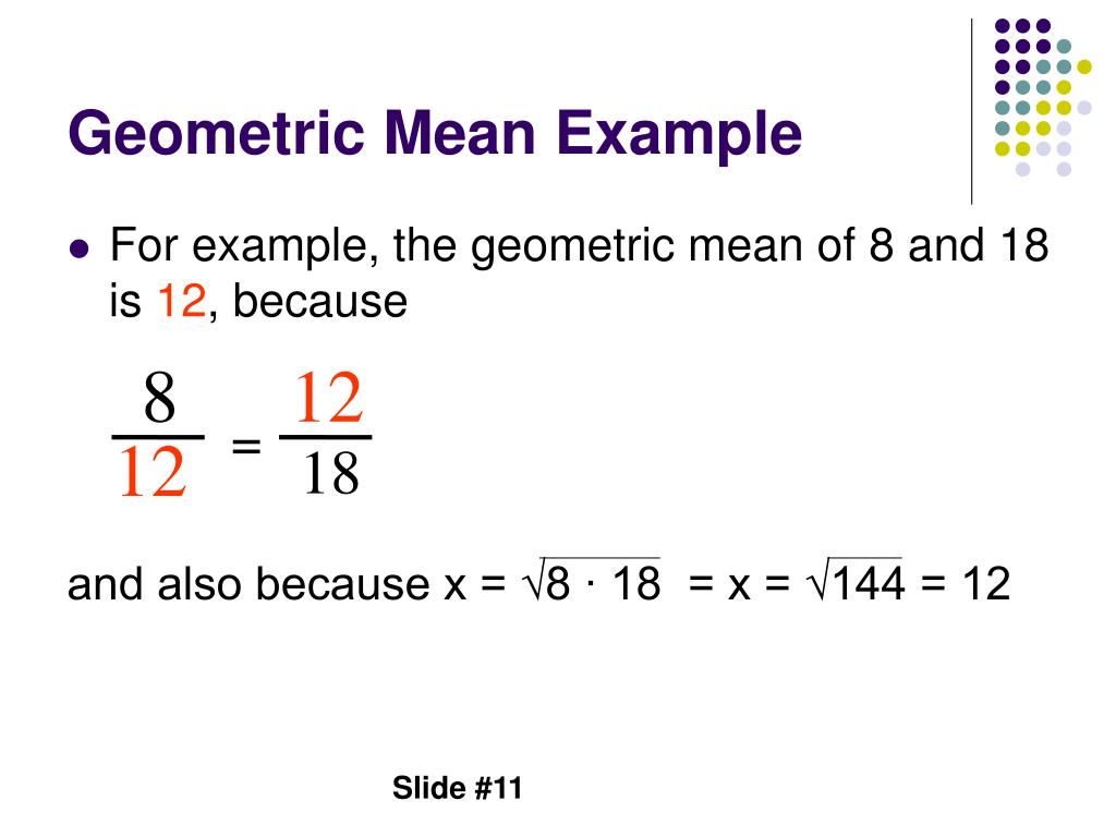 problem solving on geometric mean