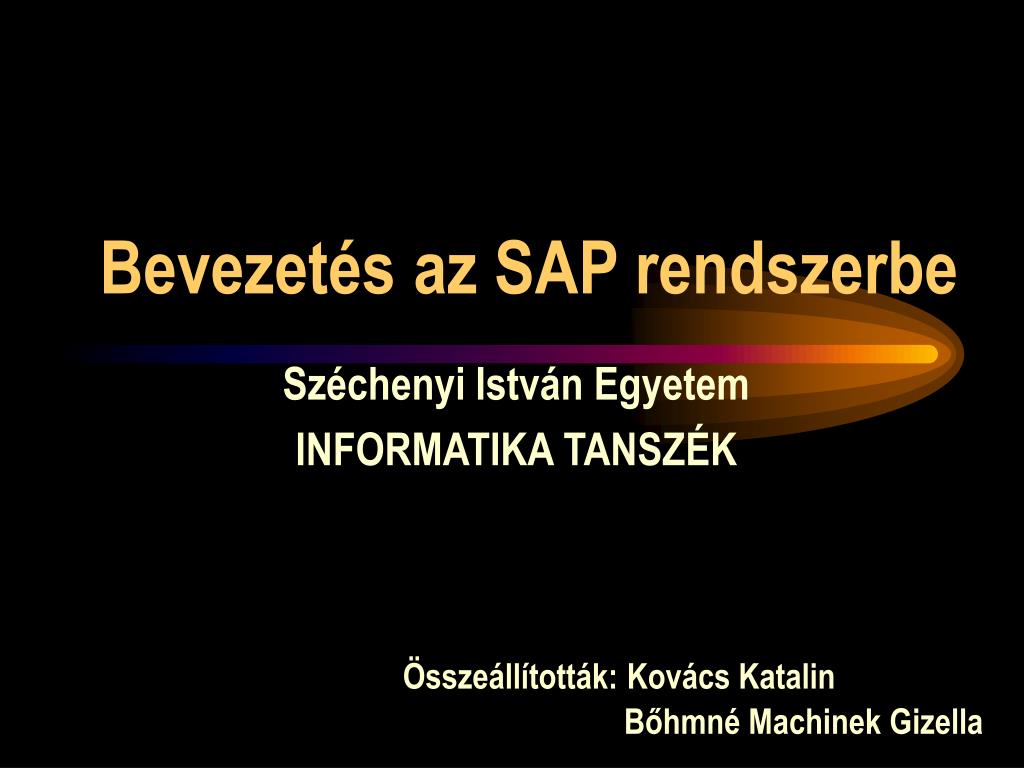 PPT - Bevezetés az SAP rendszerbe PowerPoint Presentation, free download -  ID:670336