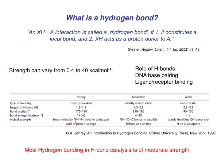 ppt hydrogen bond catalysis