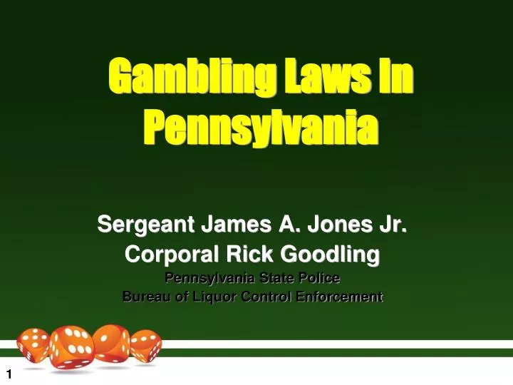 PPT Gambling Laws In Pennsylvania PowerPoint Presentation, free