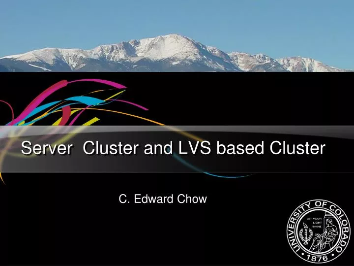server cluster and lvs based cluster n.