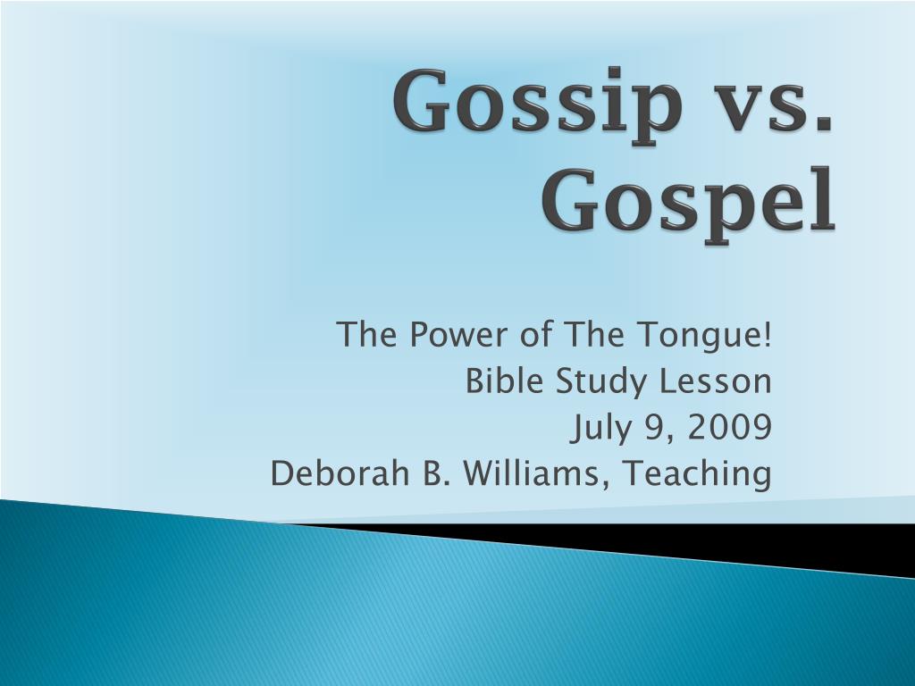 Gospel Gossip  Gospel Gossip