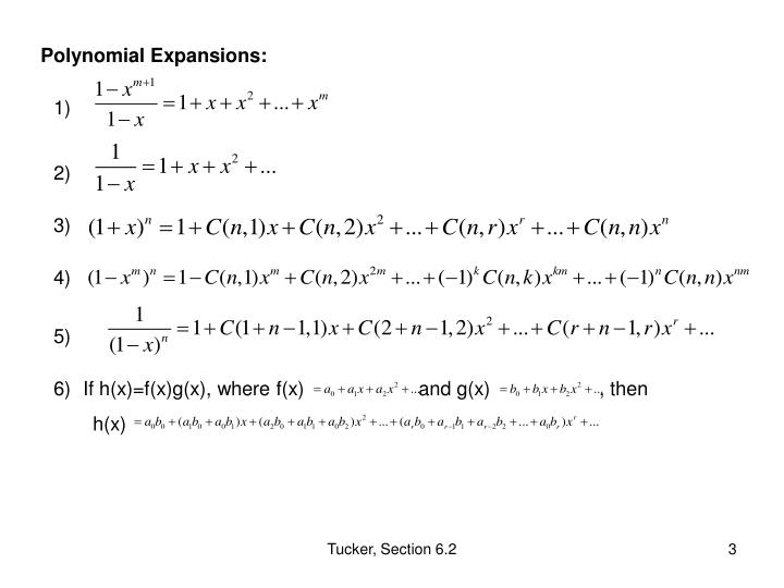 Ppt Section 6 2 Calculating Coefficients Of Generating Functions Powerpoint Presentation Id