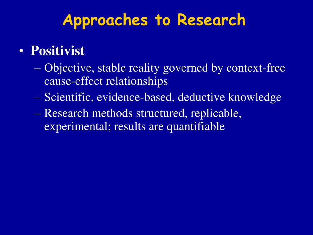 approaches to research essay