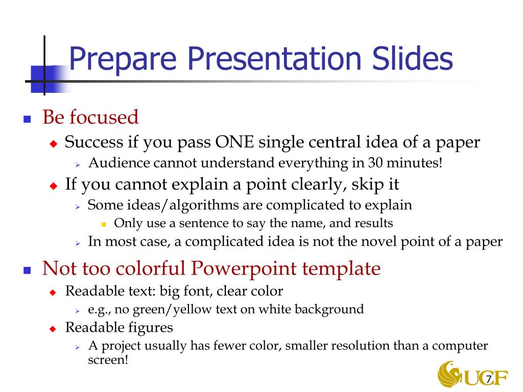 prepare a mini presentation