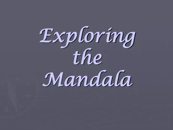 exploring the mandala n.