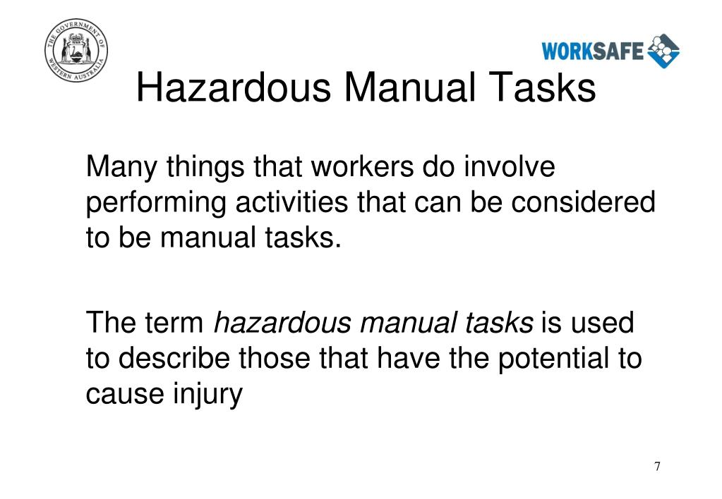 manual tasks risk assessment tool mantra