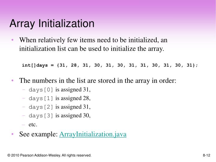 PPT - Chapter 8: Arrays and the ArrayList Class PowerPoint Presentation ...