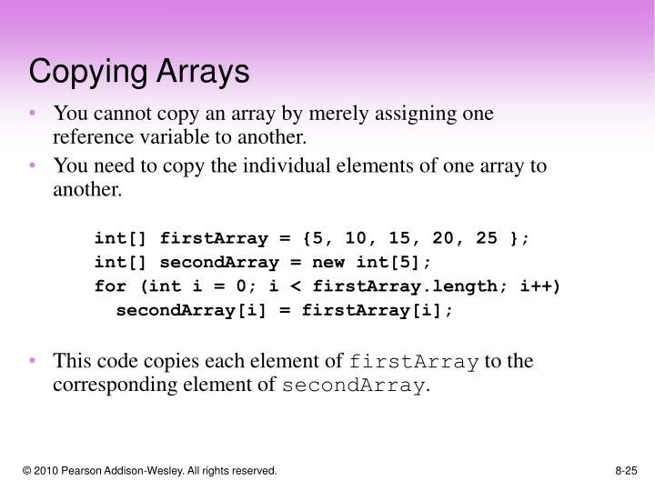 PPT - Chapter 8: Arrays and the ArrayList Class PowerPoint Presentation ...