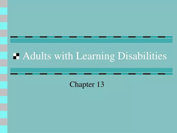 adults with learning disabilities n.