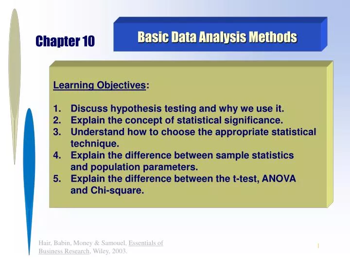 basic data analytics techniques