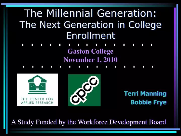 the millennial generation the next generation in college enrollment n.