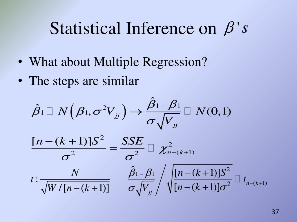 explain at least two original statistical calculations.