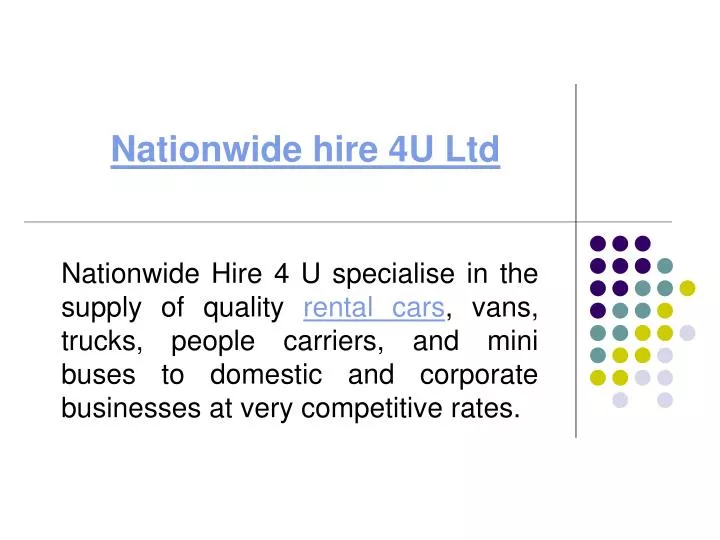 nationwide hire 4u ltd n.