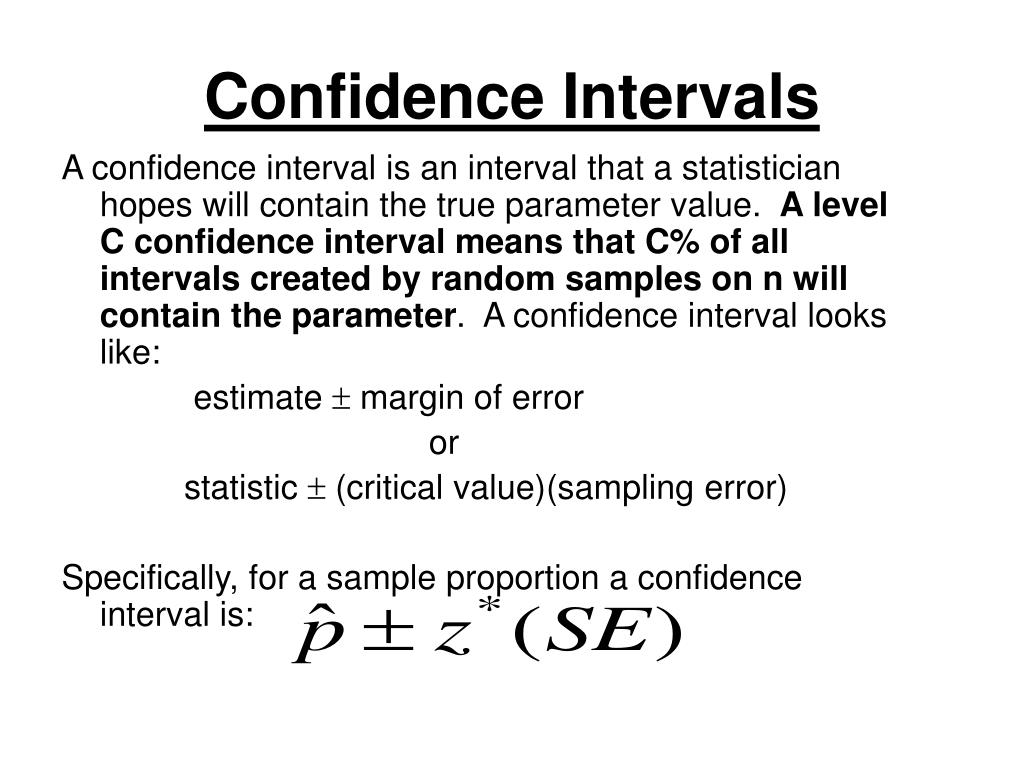 PPT - Confidence Intervals PowerPoint Presentation, free download - ID ...