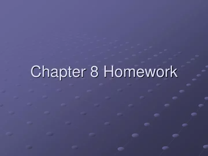 chapter 8 homework n.