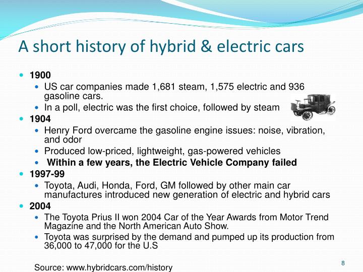Ppt Hybrid And Electric Vehicles An Overview Point A Short History Of Hybrid Electric Cars