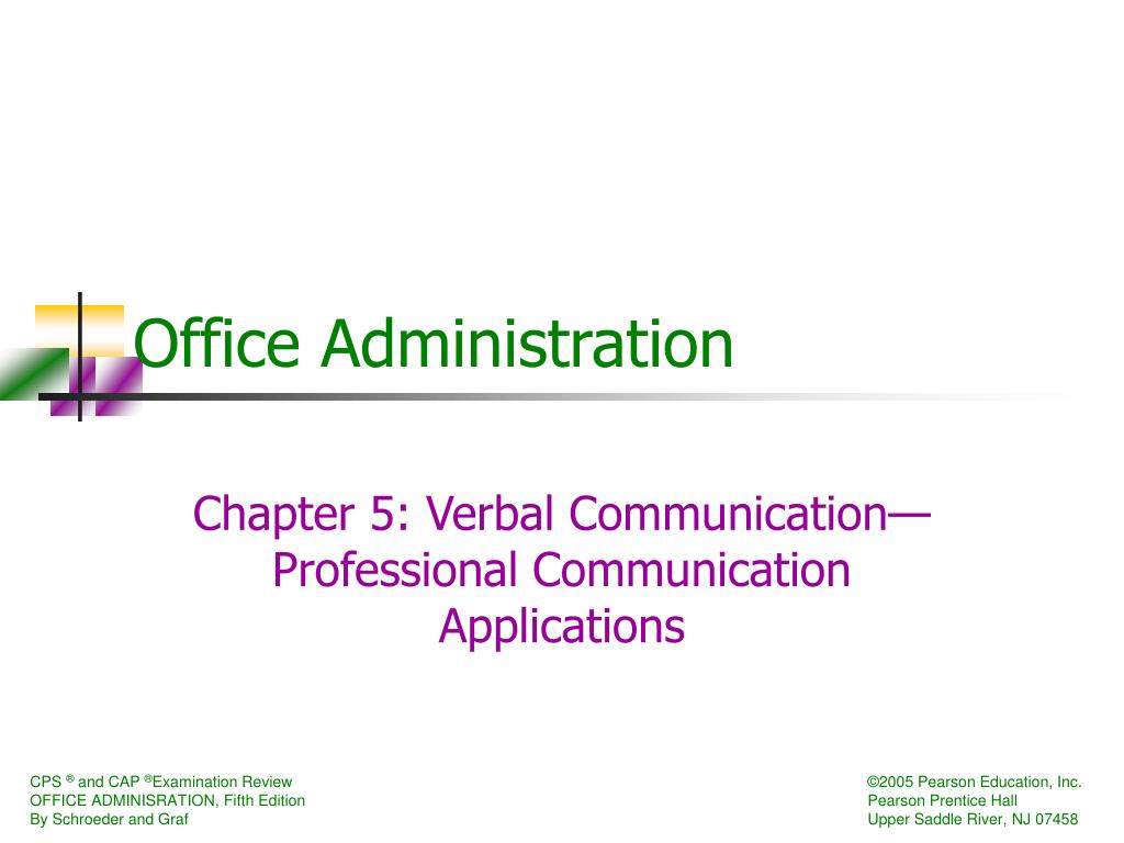 presentation of office administration