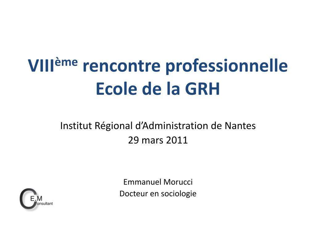 rencontre emmanuel 2011