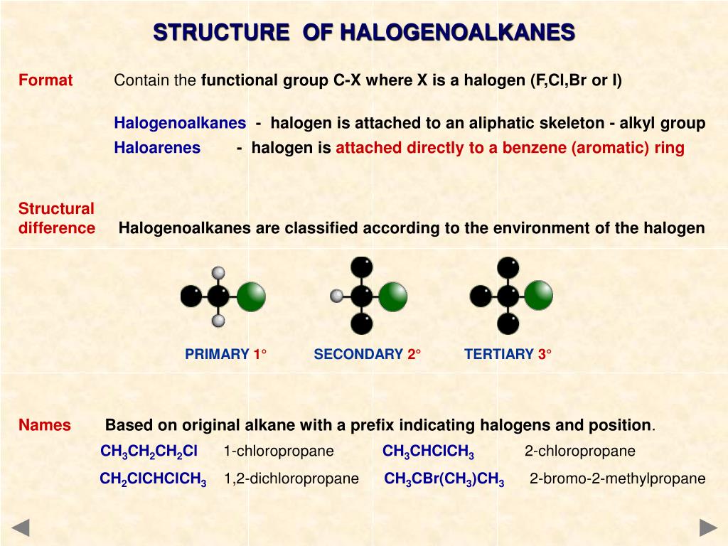 PPT - AN INTRODUCTION TO THE CHEMISTRY OF HALOGENOALKANES PowerPoint ...