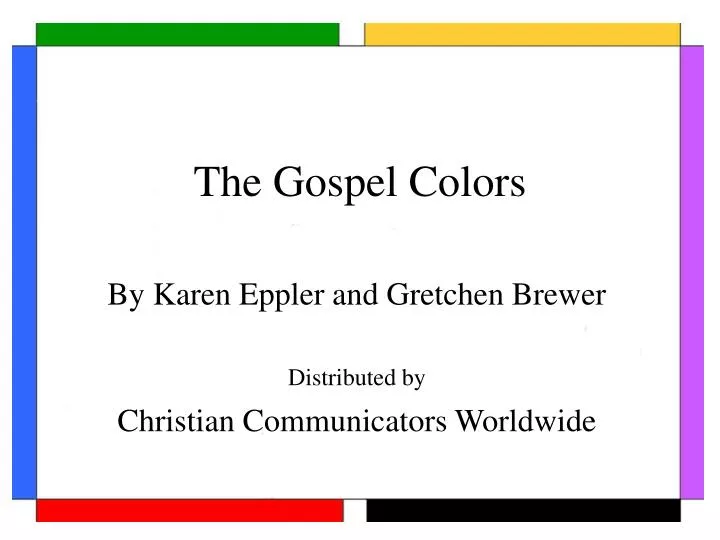 the gospel colors n.