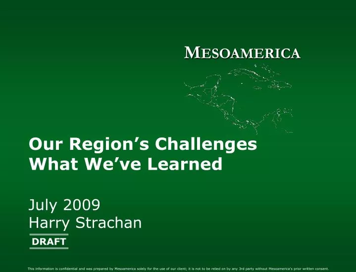 our region s challenges what we ve learned n.