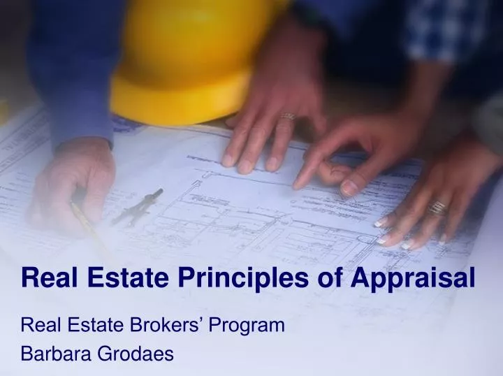 real estate principles of appraisal n.