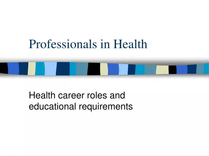 professionals in health n.
