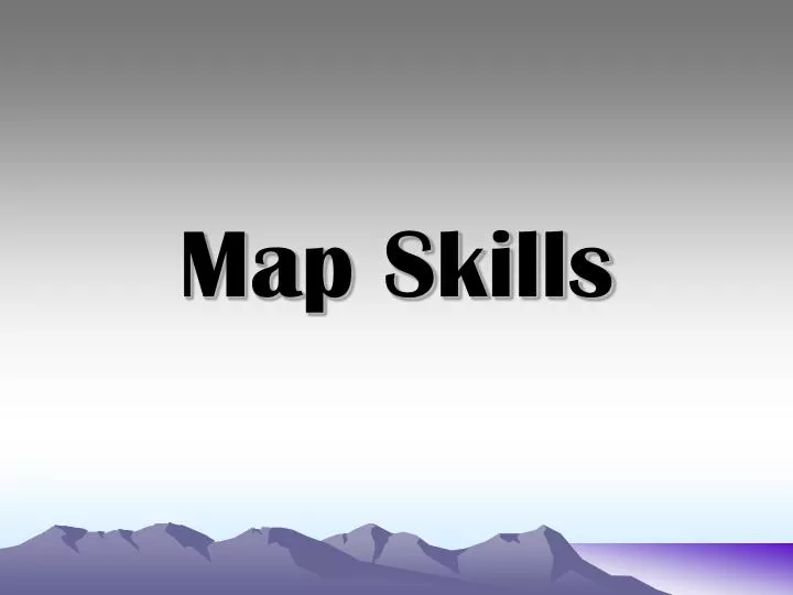 map skills n.
