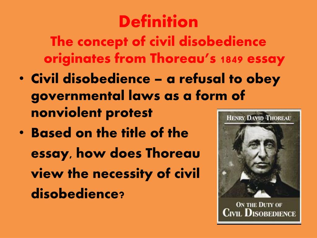 meaning of civil disobedience movement