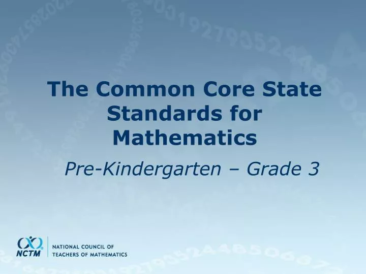 the common core state standards for mathematics n.