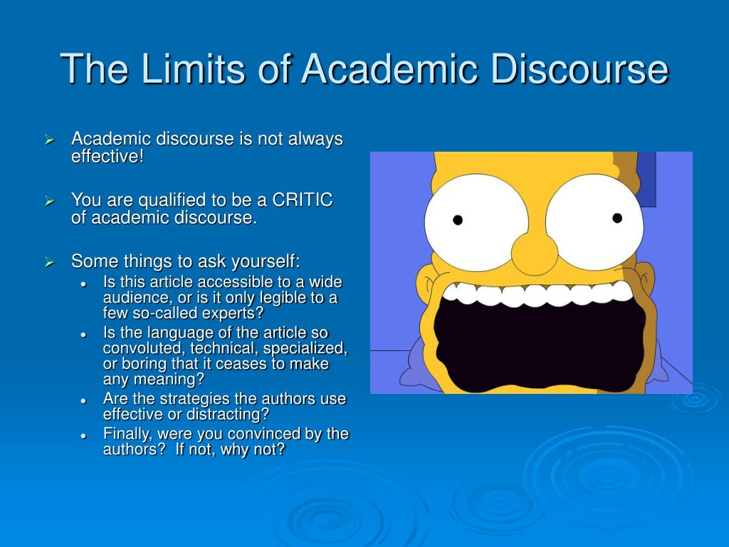academic discourse essay definition