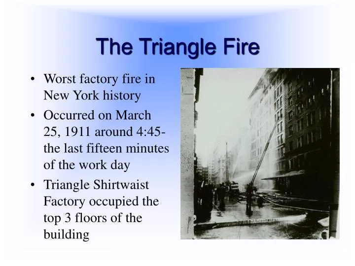 the triangle fire n.