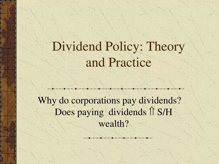 dividend policy 2 essay dividend policy 2 essay