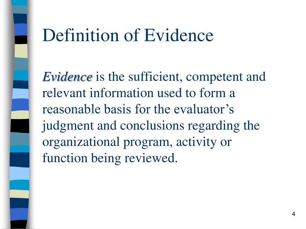 rules on presentation of evidence